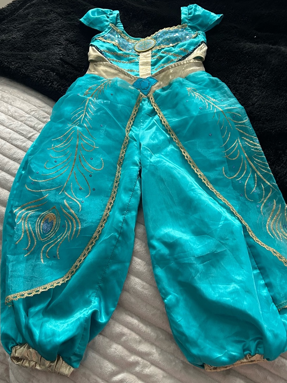 Princess jasmine Teal Peacock-Inspired Princess Costume